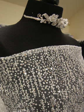 Tulle à Paillettes Ivoire - Ottoman
