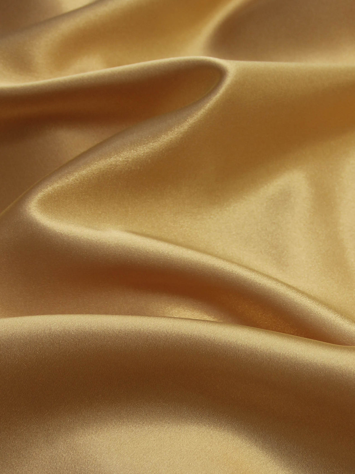 Satin extensible en polyester doré (140 cm/55") - Empathie