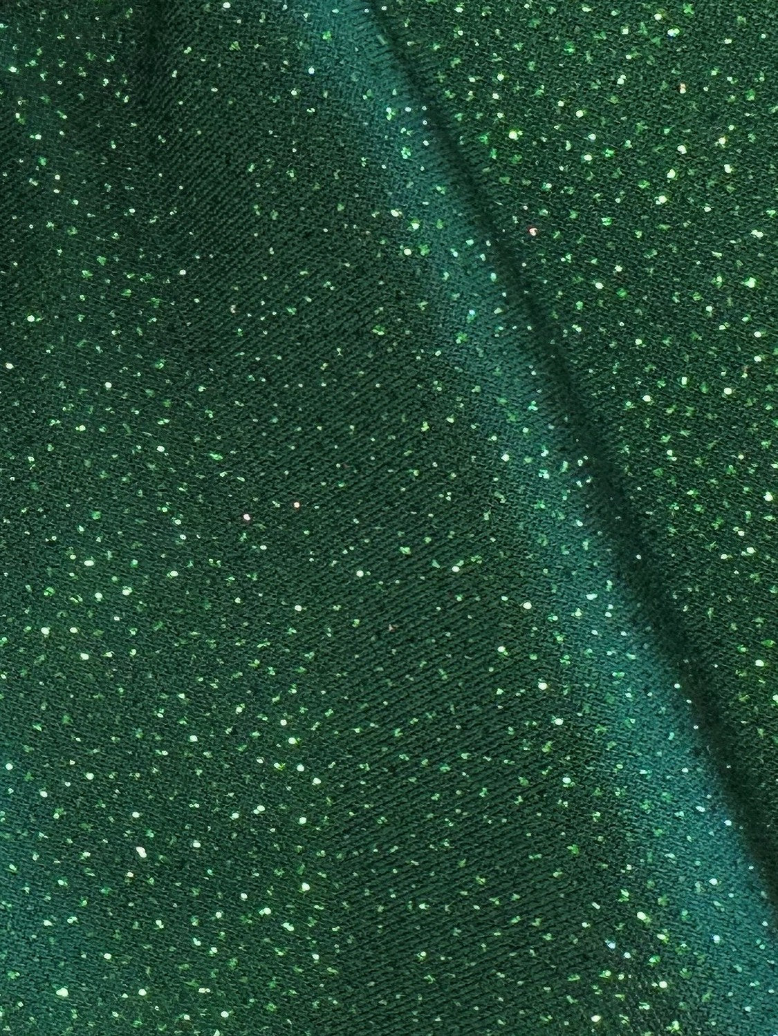 Tissu jersey à paillettes vertes - Dazzle