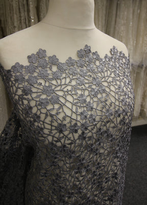 Dentelle guipure grise - Ebba