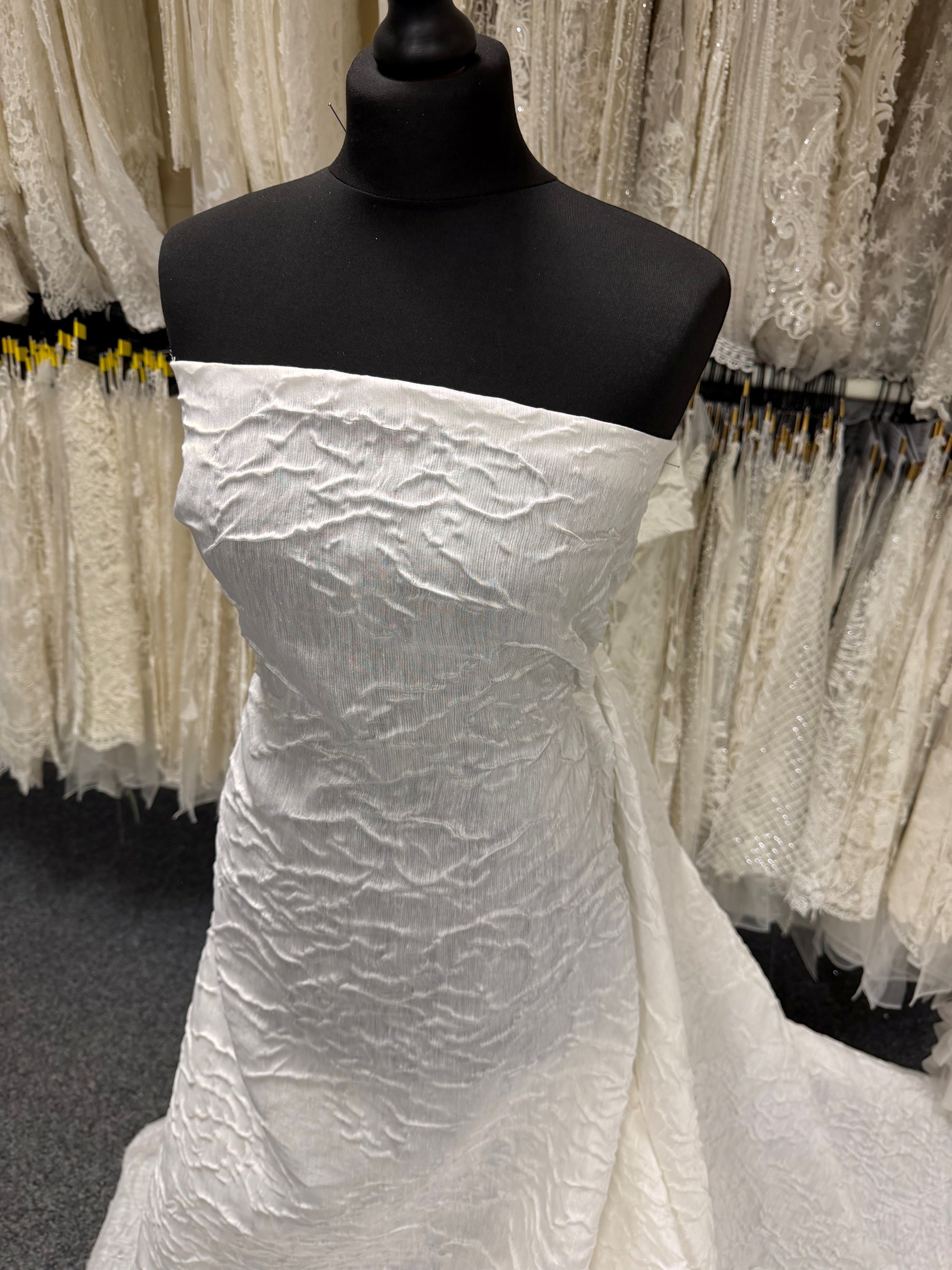 Brocade italien cloque ivoire - Harlem
