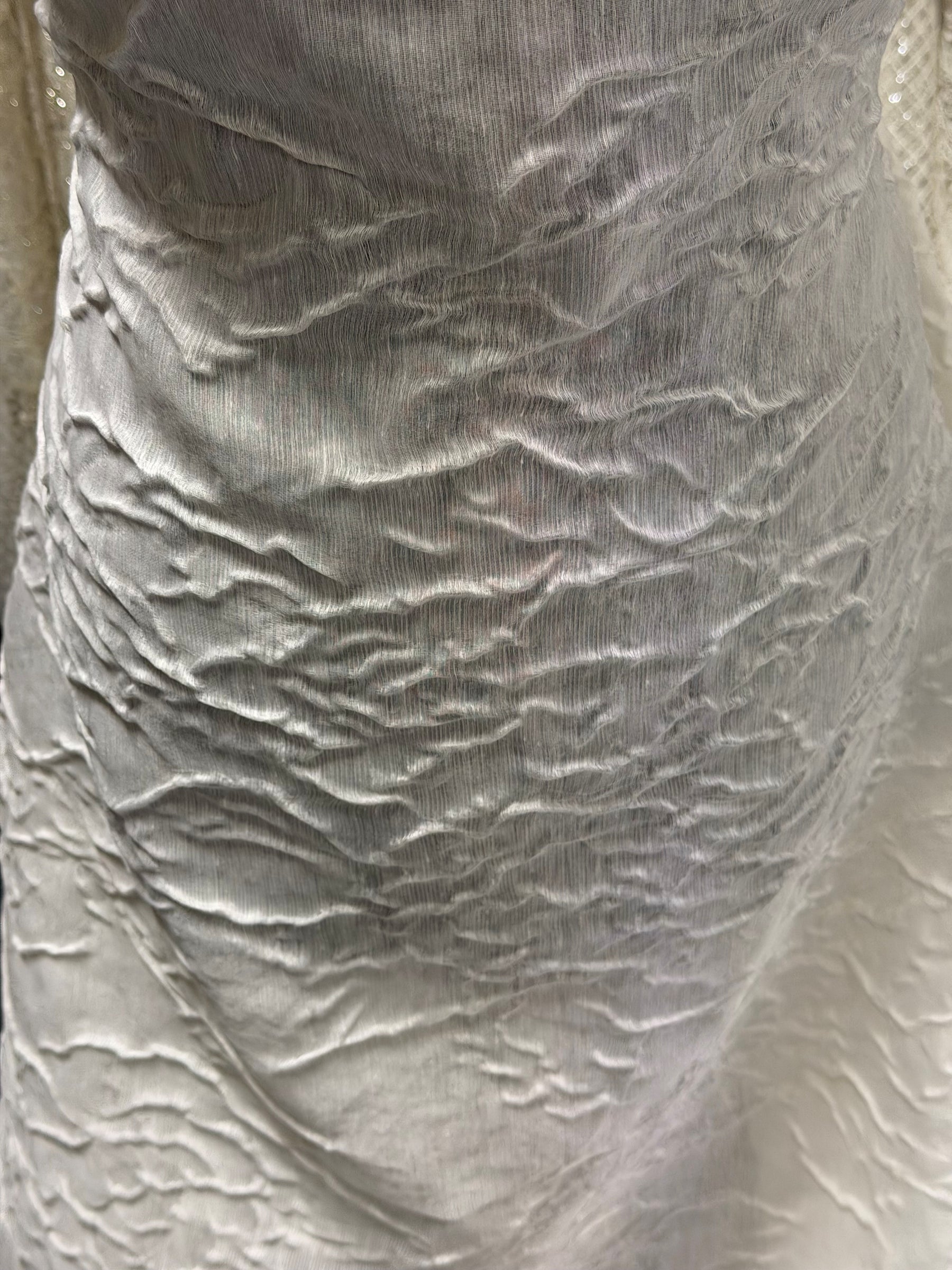 Brocade italien cloque ivoire - Harlem