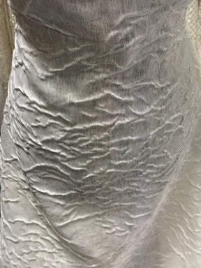 Brocade italien cloque ivoire - Harlem