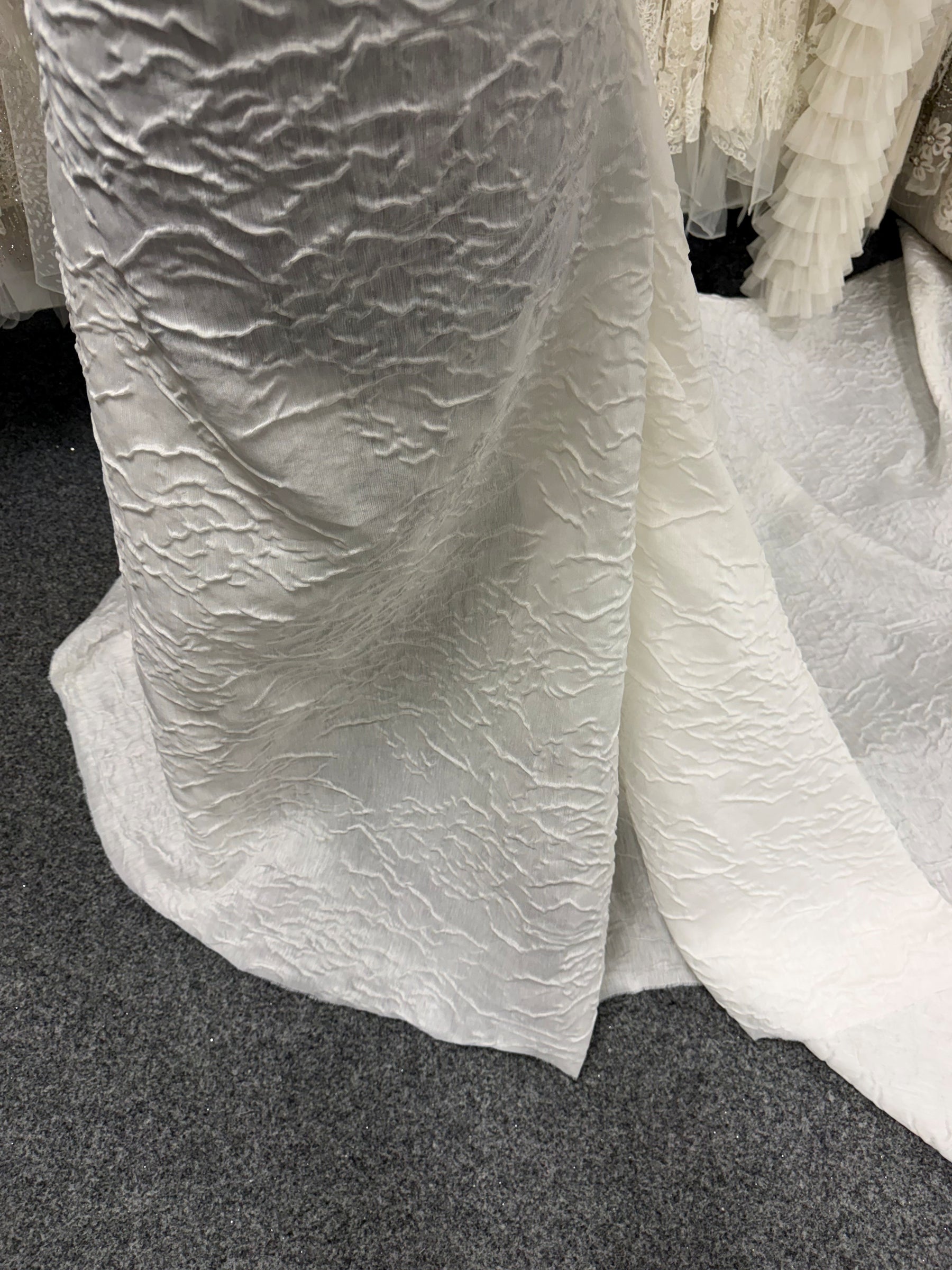 Brocade italien cloque ivoire - Harlem