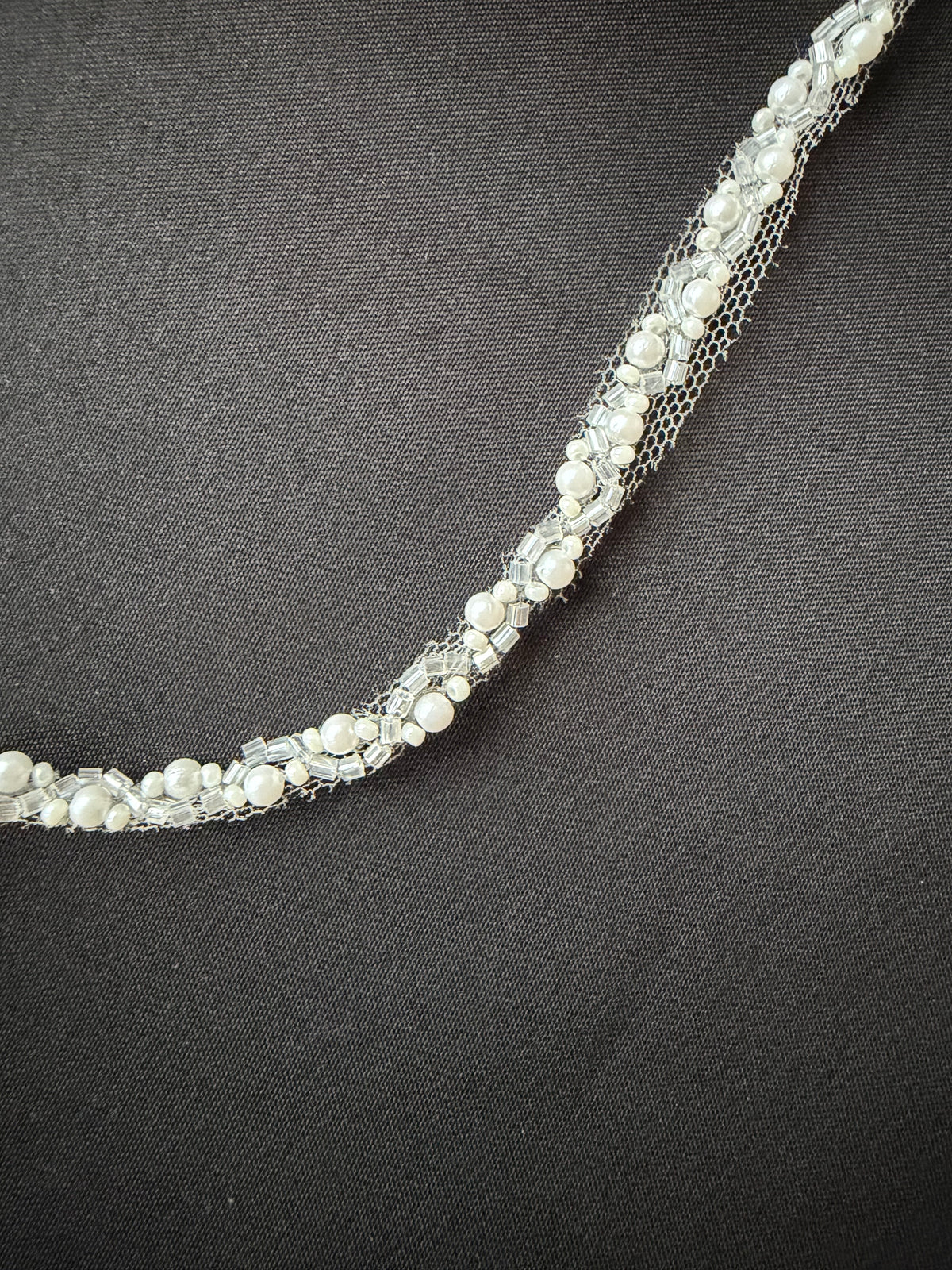 Ivory Beaded Dress Trim - EH2039