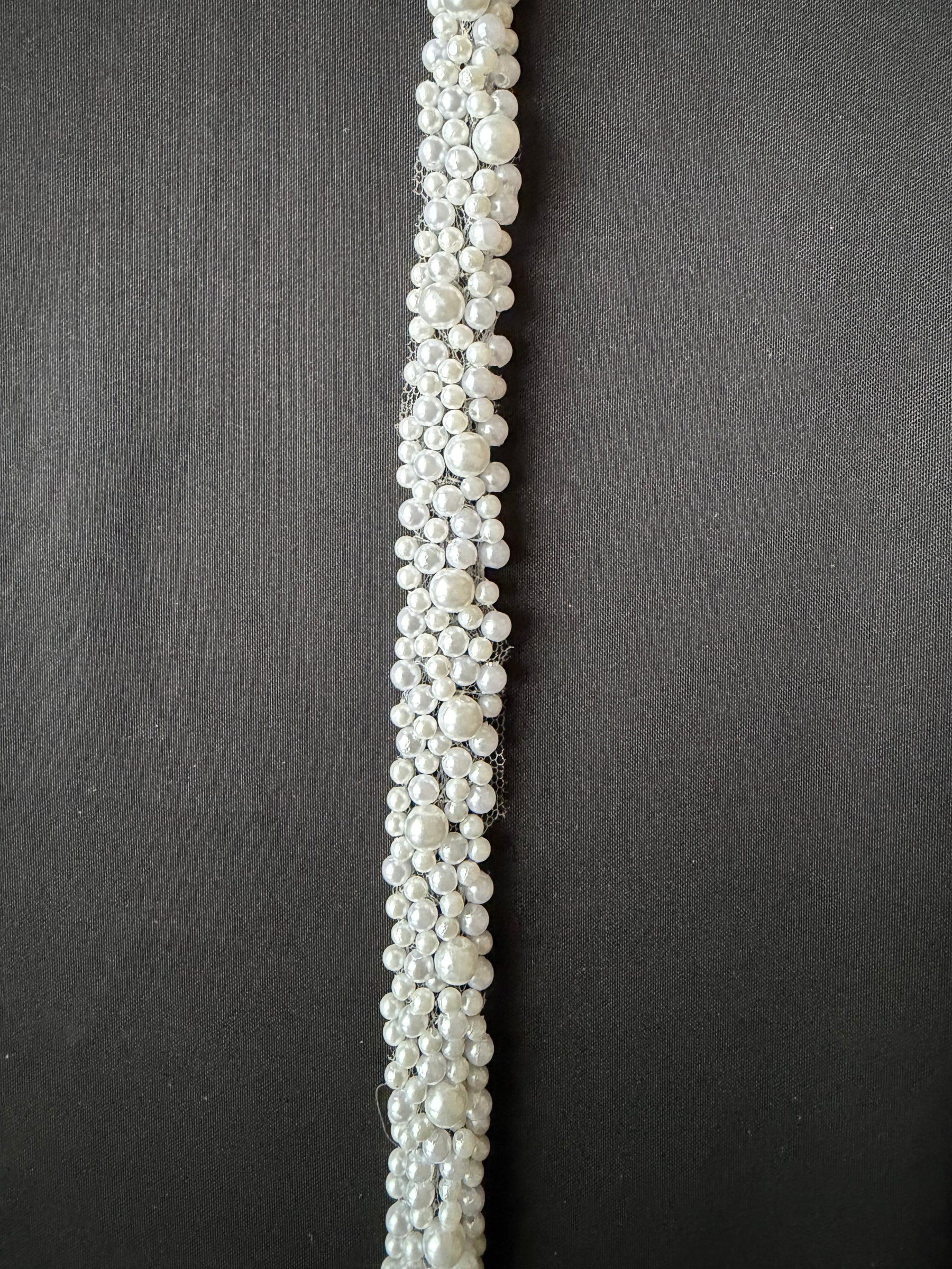 Ivory Beaded Dress Trim - EH2040
