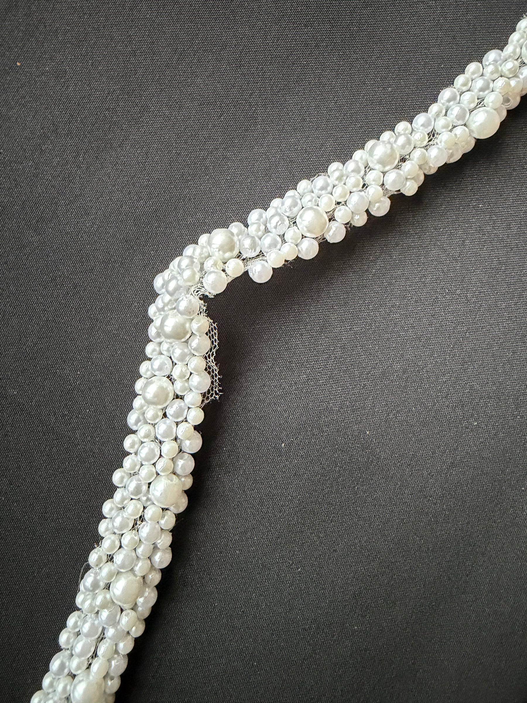 Ivory Beaded Dress Trim - EH2040
