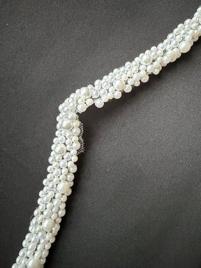Ivory Beaded Dress Trim - EH2040