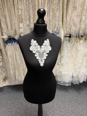 Appliqué sequins ivoire - T897
