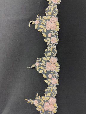 Bordure en dentelle rose poudree – Jessica.