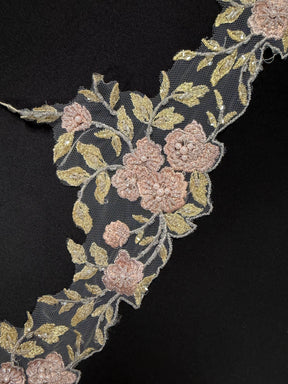 Bordure en dentelle rose poudree – Jessica.