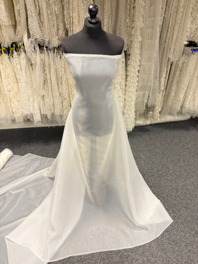Organza satiné polyester ivoire - PB2005