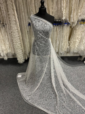 Tulle pailleté ivoire - Glouton