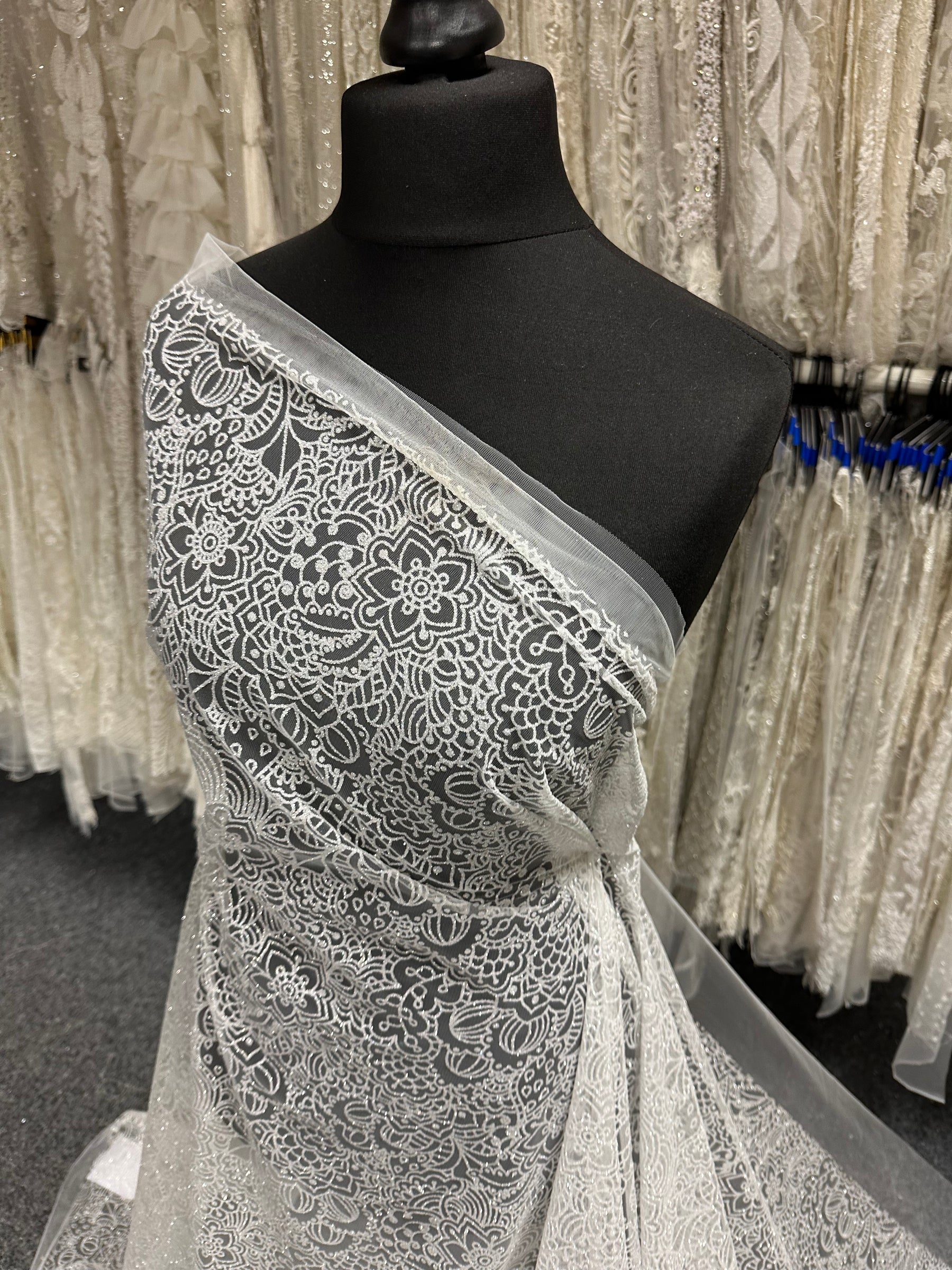 Tulle pailleté ivoire - Glouton