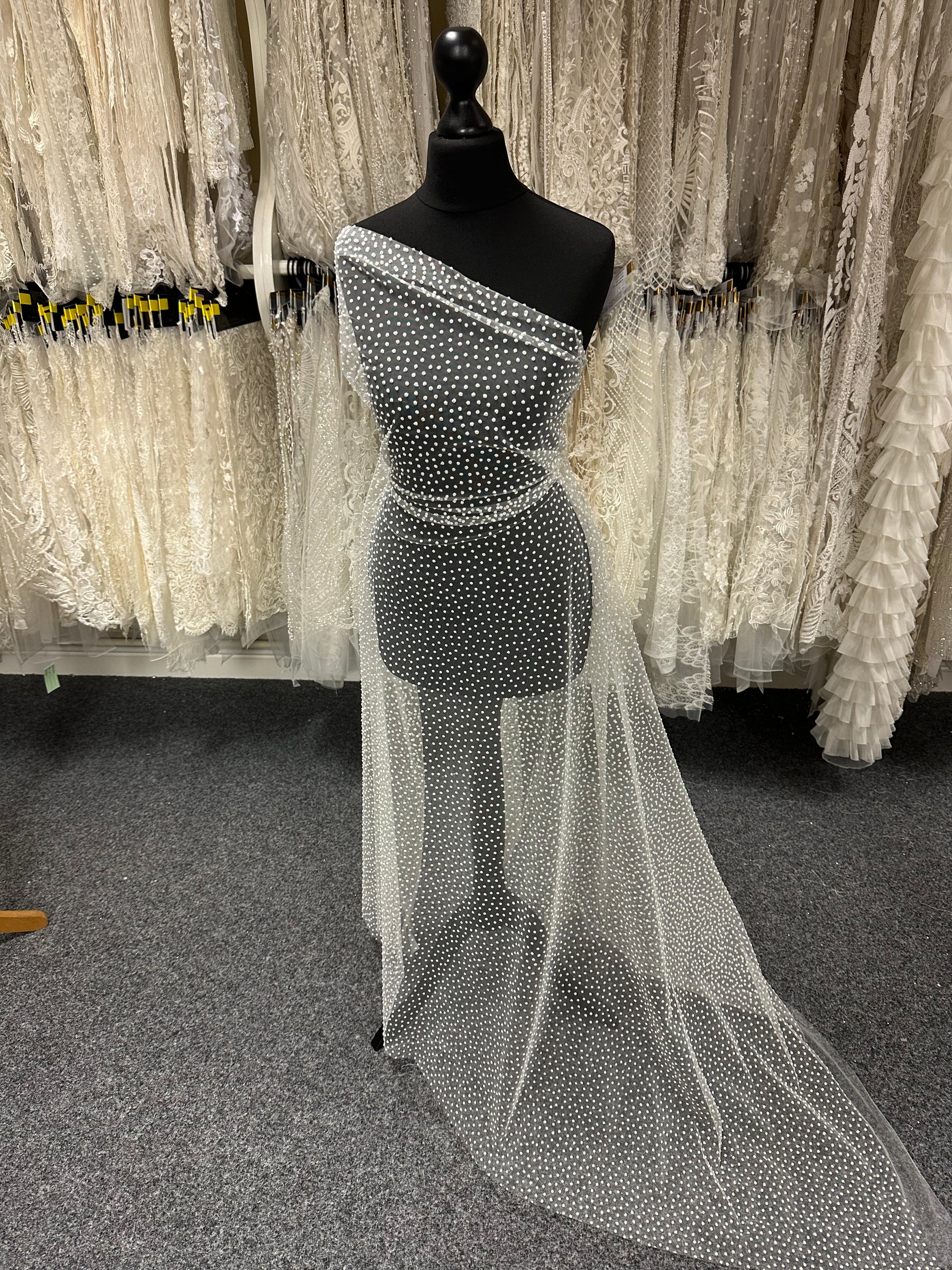 Dentelle ivoire à paillettes - Accessoire
