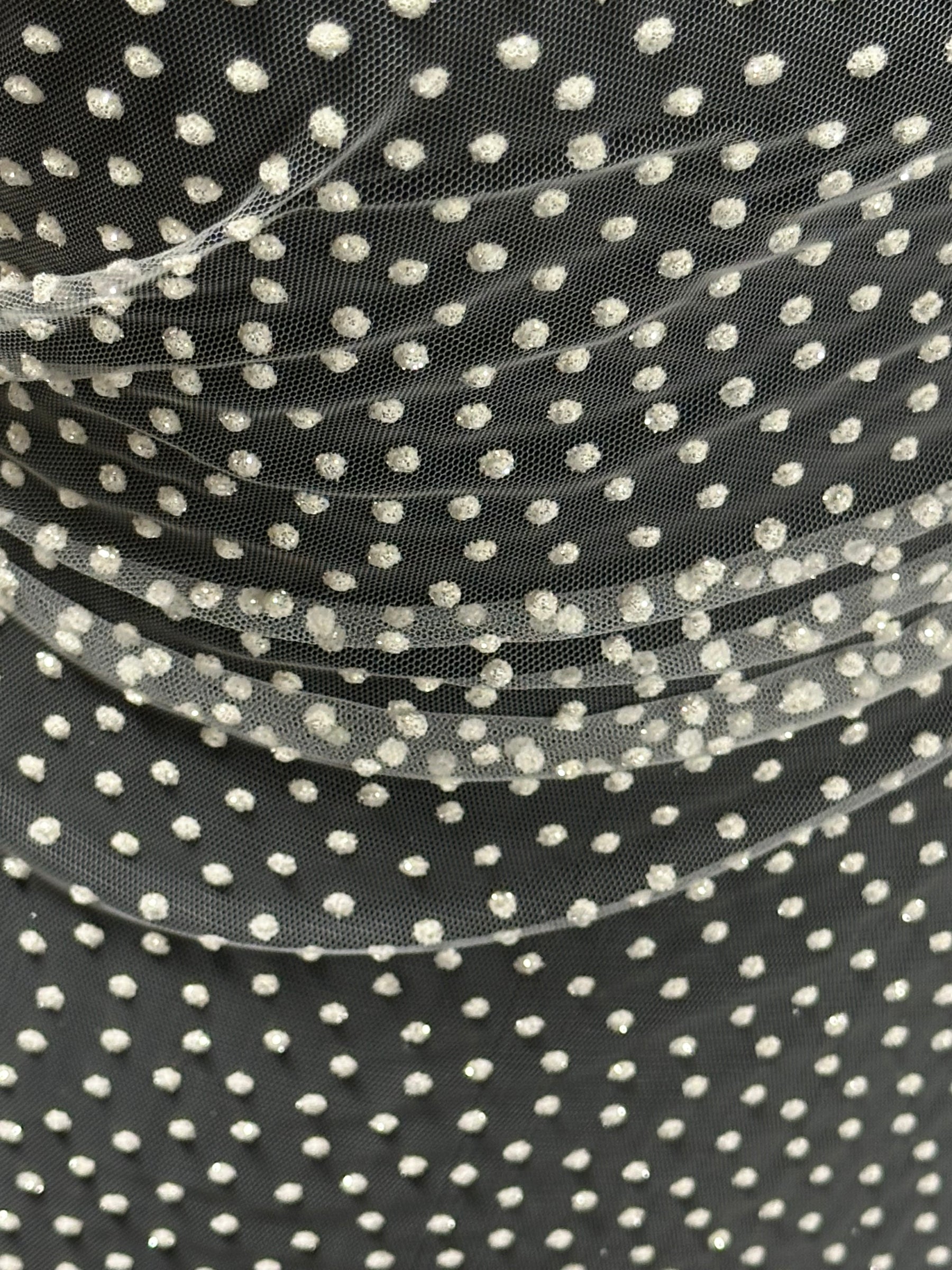 Dentelle ivoire à paillettes - Accessoire