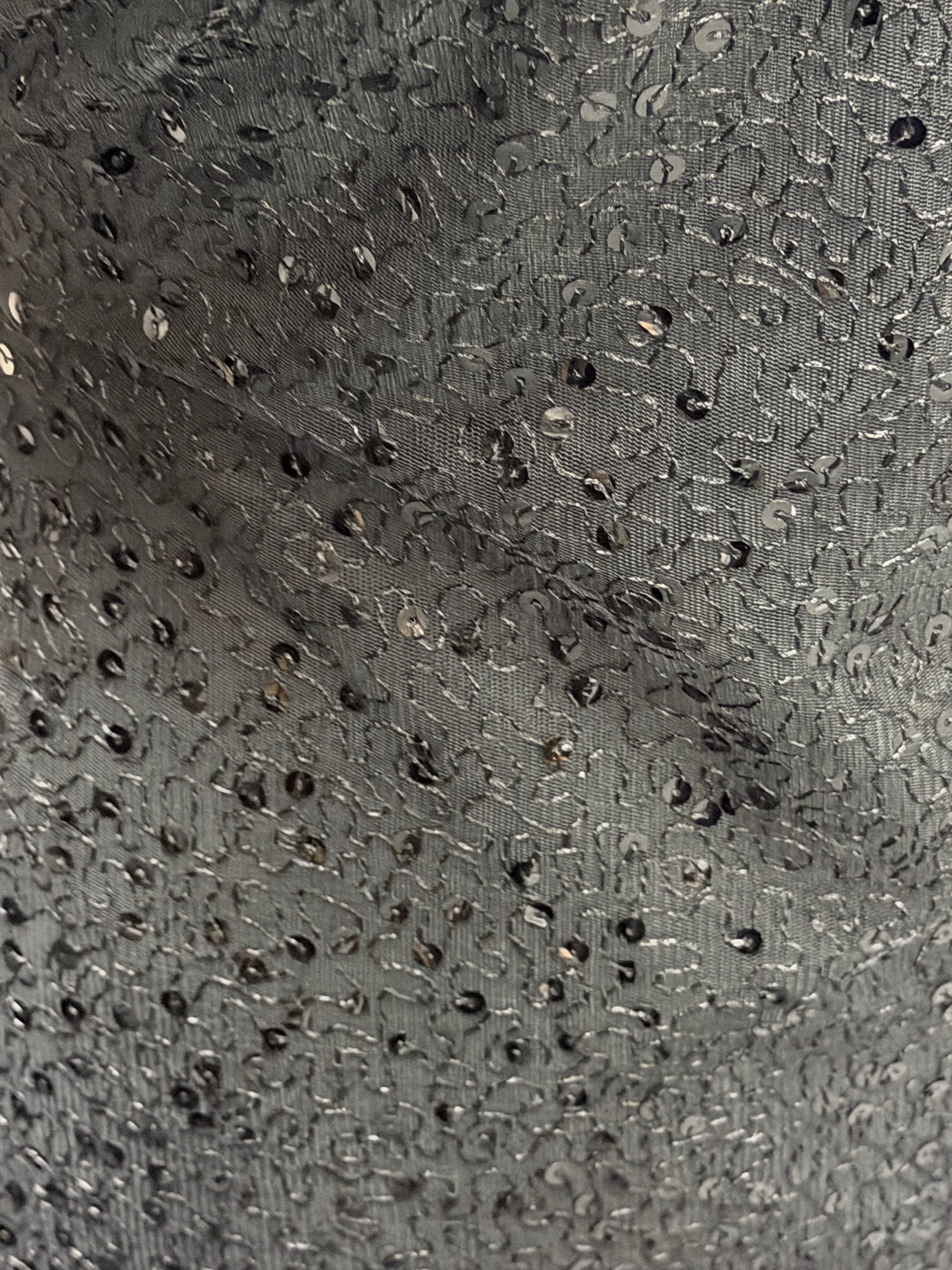 Tulle à sequins brodés noirs – EB3001