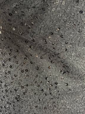 Tulle à sequins brodés noirs – EB3001