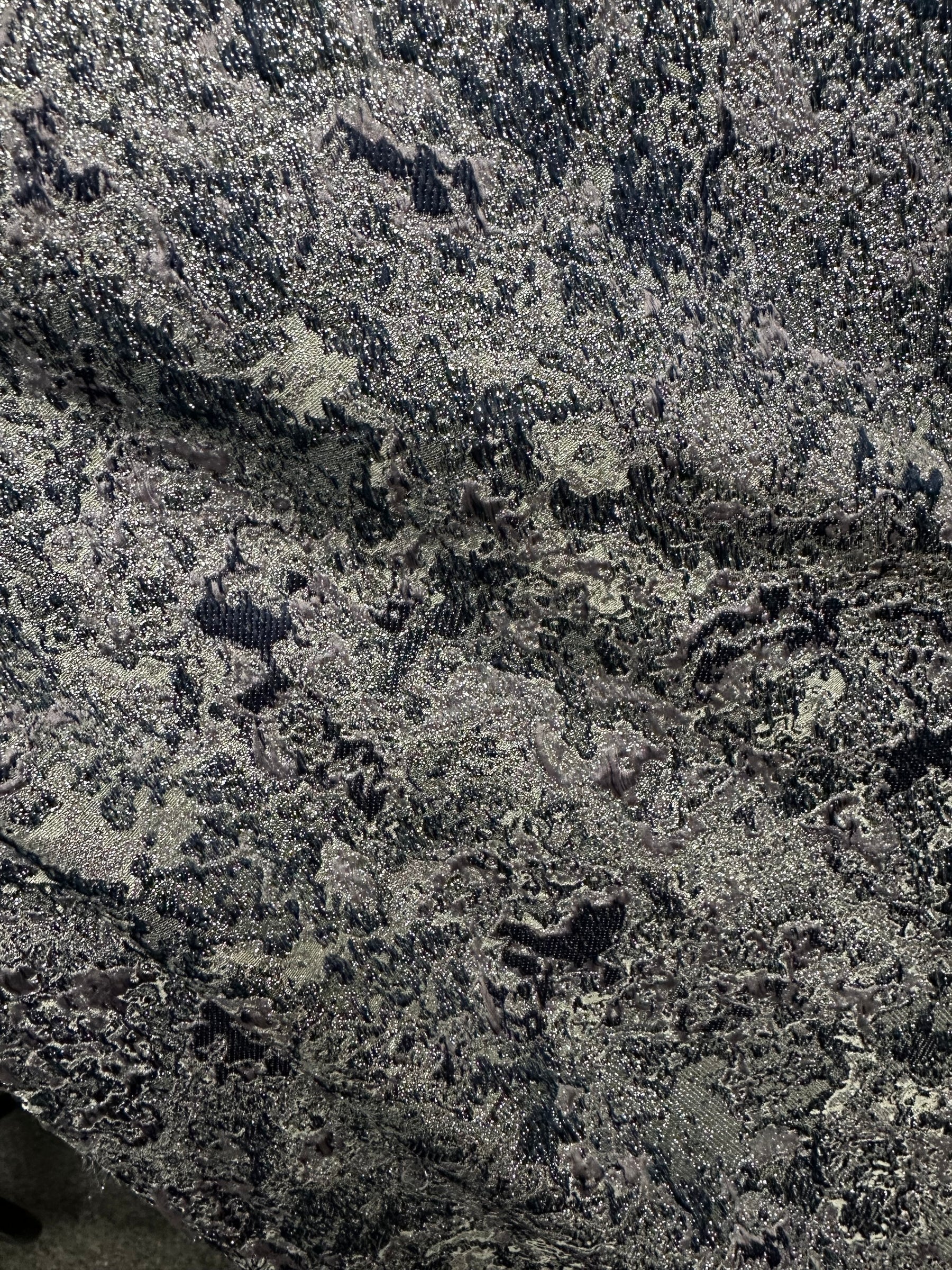 Jacquard Lurex texturé lavande - Latéral