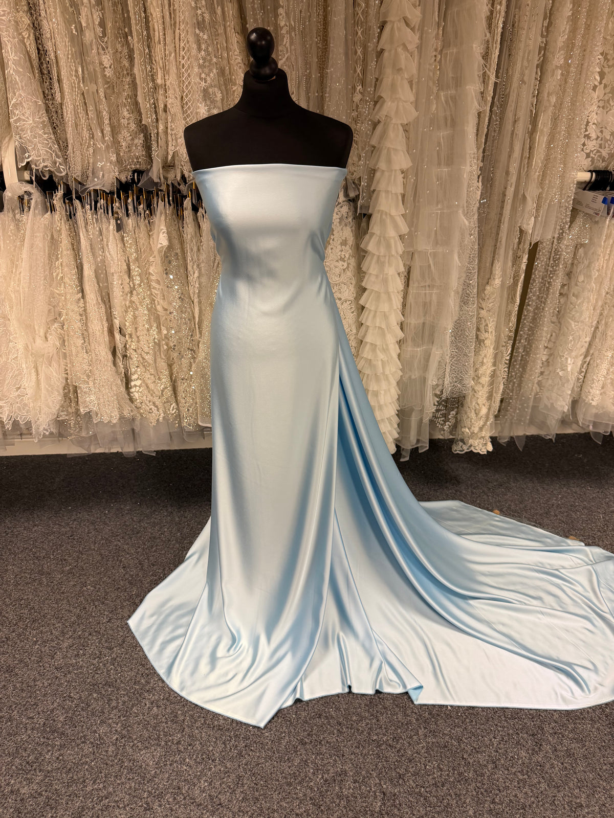 Sky Blue Acetate Touch Satin - PB1002