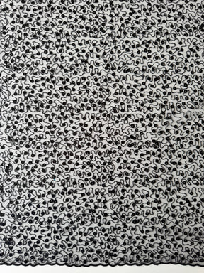 Tulle à sequins brodés noirs – EB3001