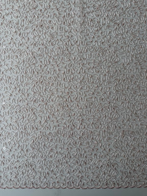 Tulle à sequins brodé rose antique – EB3001