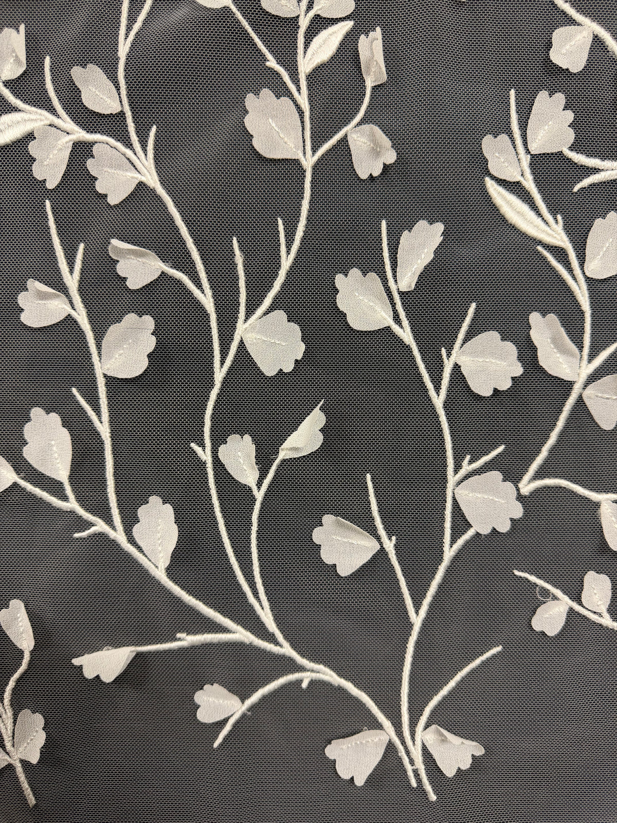 Dentelle brodée ivoire - EB5028