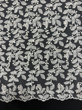Dentelle brodée ivoire - EB5050