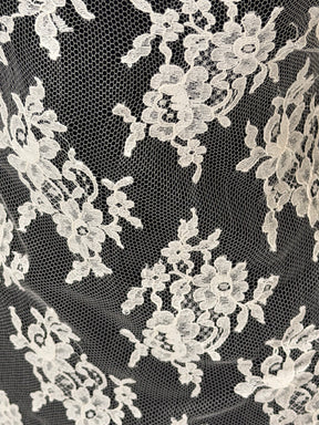 Ivory Wide Width Chantilly Bridal Lace - Therat