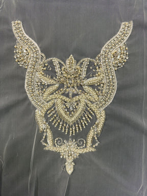 Beaded Embroidery Applique - T706