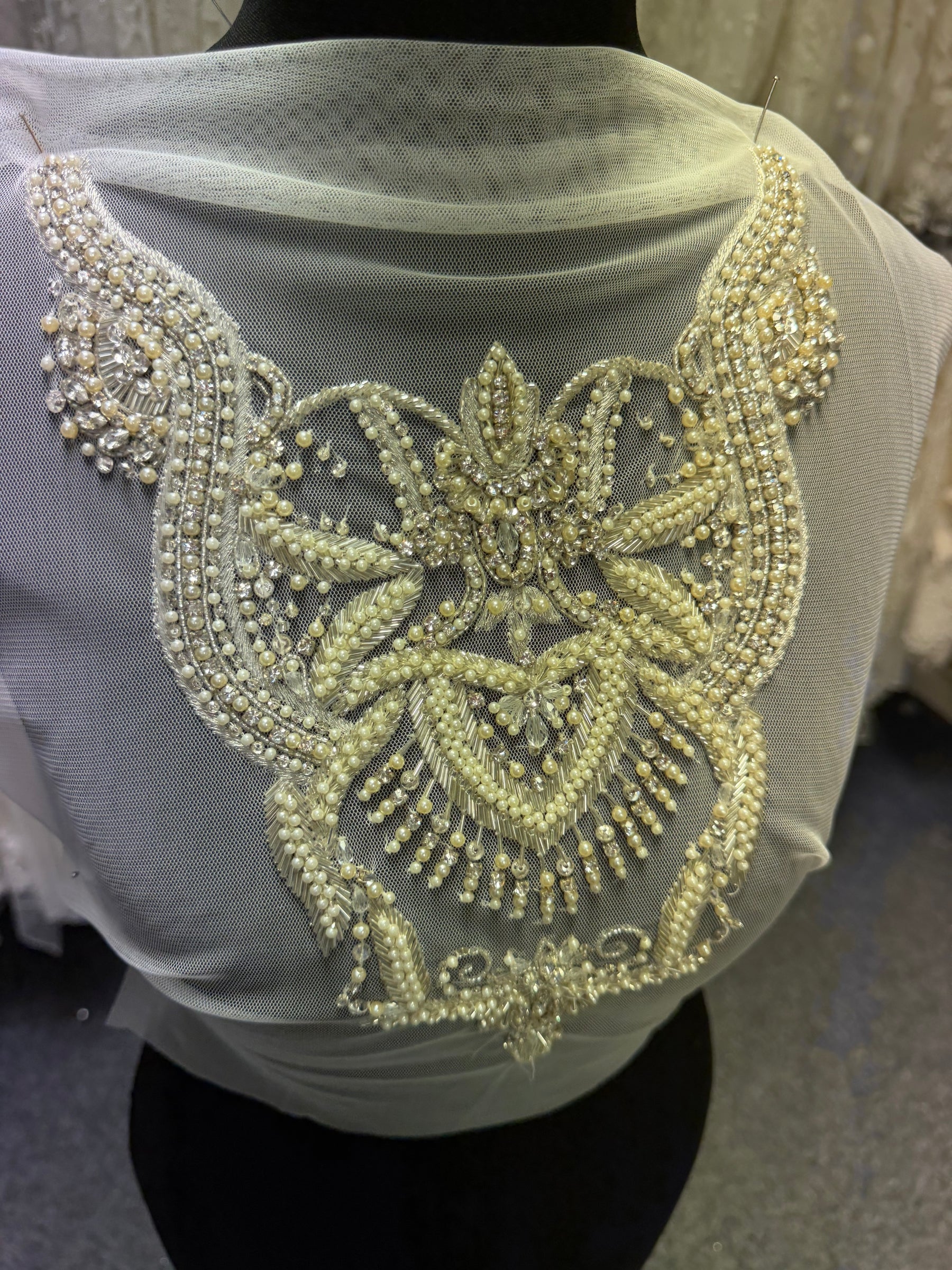 Beaded Embroidery Applique - T706