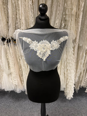 Crystal Beaded Embroidery Applique - T487