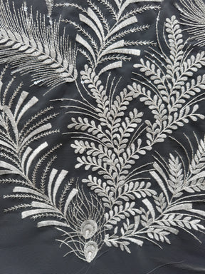 Dentelle brodée de sequins ivoire - EB3025