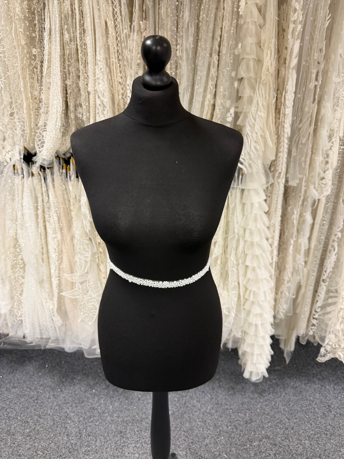 Ivory Beaded Dress Trim - EH2040