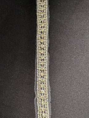 Bordure perlée en cristal - T724