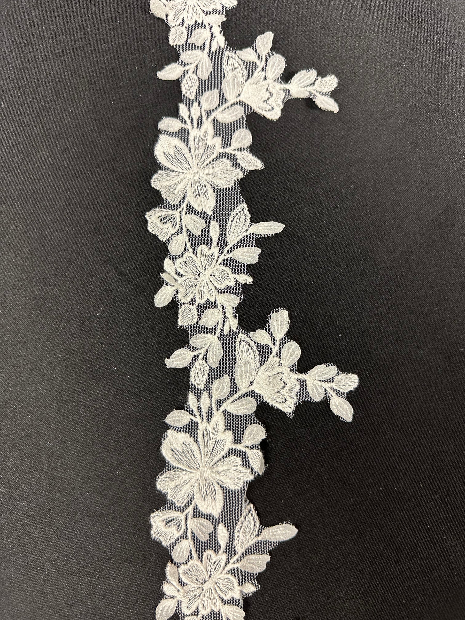 Bordure florale ivoire - EF4024