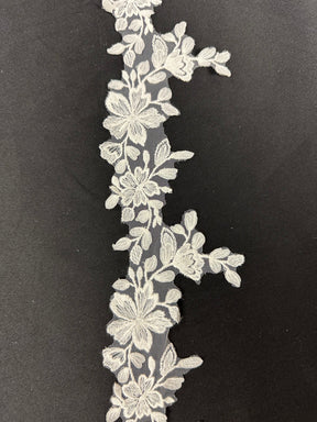 Bordure florale ivoire - EF4024