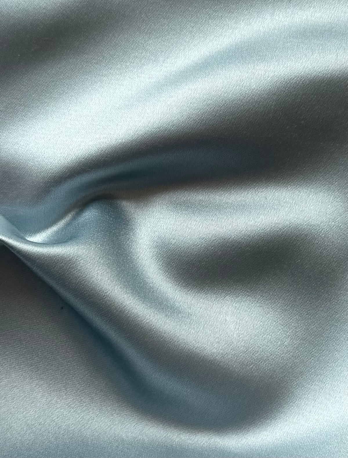 Satin de Soie/Coton Bleu Ciel - Drama