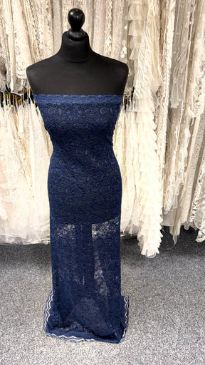 Dentelle cordée bleu arabe - Tocca