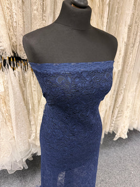 Dentelle cordée bleu arabe - Tocca