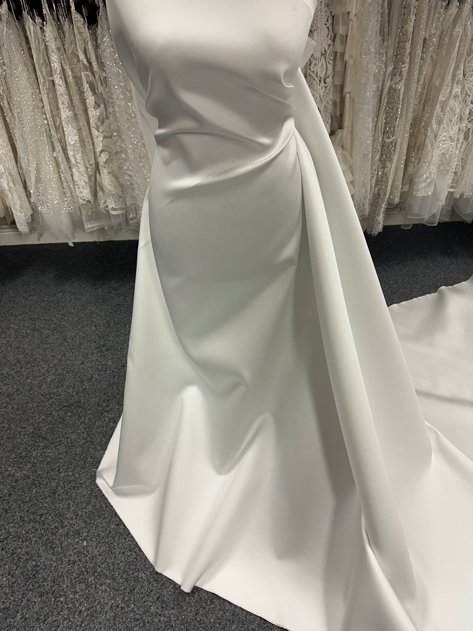 Satin mélangé soie ivoire - PS4002