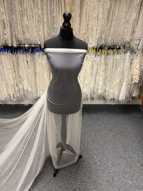 Tulle de soie ivoire - TU0067
