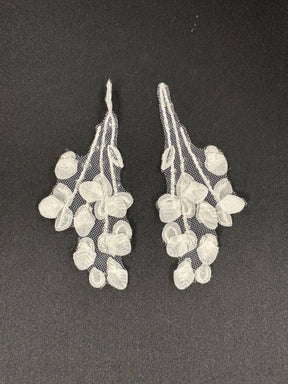 Appliques de dentelle florale ivoire - MT6003
