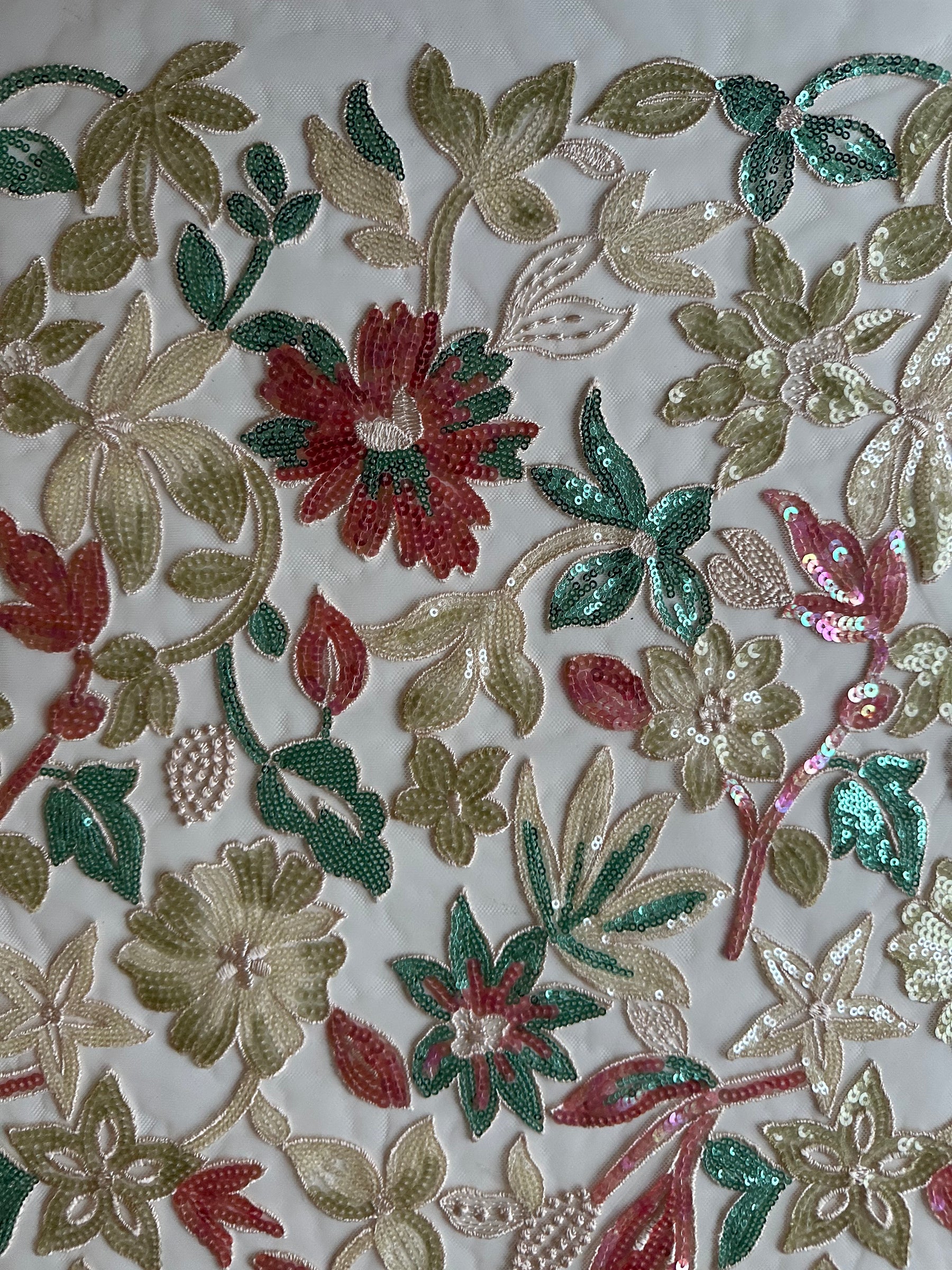 Dentelle brodée multicolore -EB3066