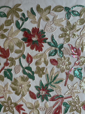Dentelle brodée multicolore -EB3066