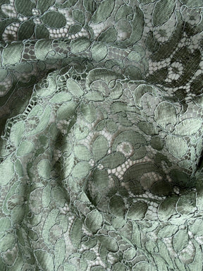 Dentelle française cordée vert péridot - LA4008