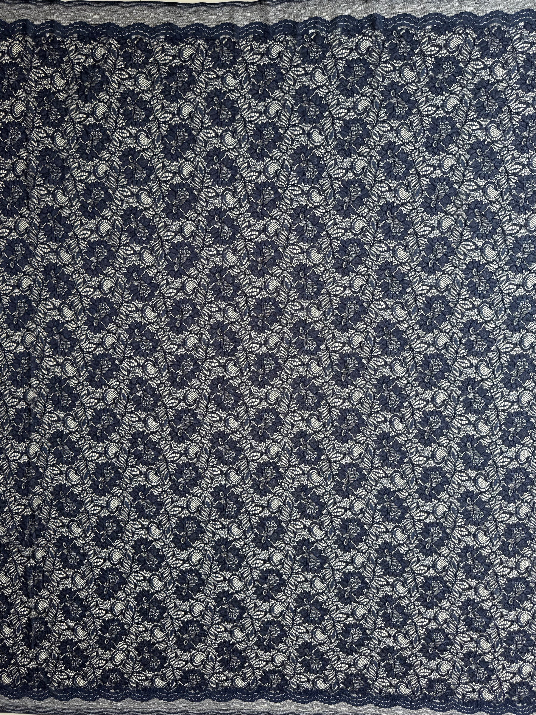 Dentelle cordée bleu arabe - Tocca