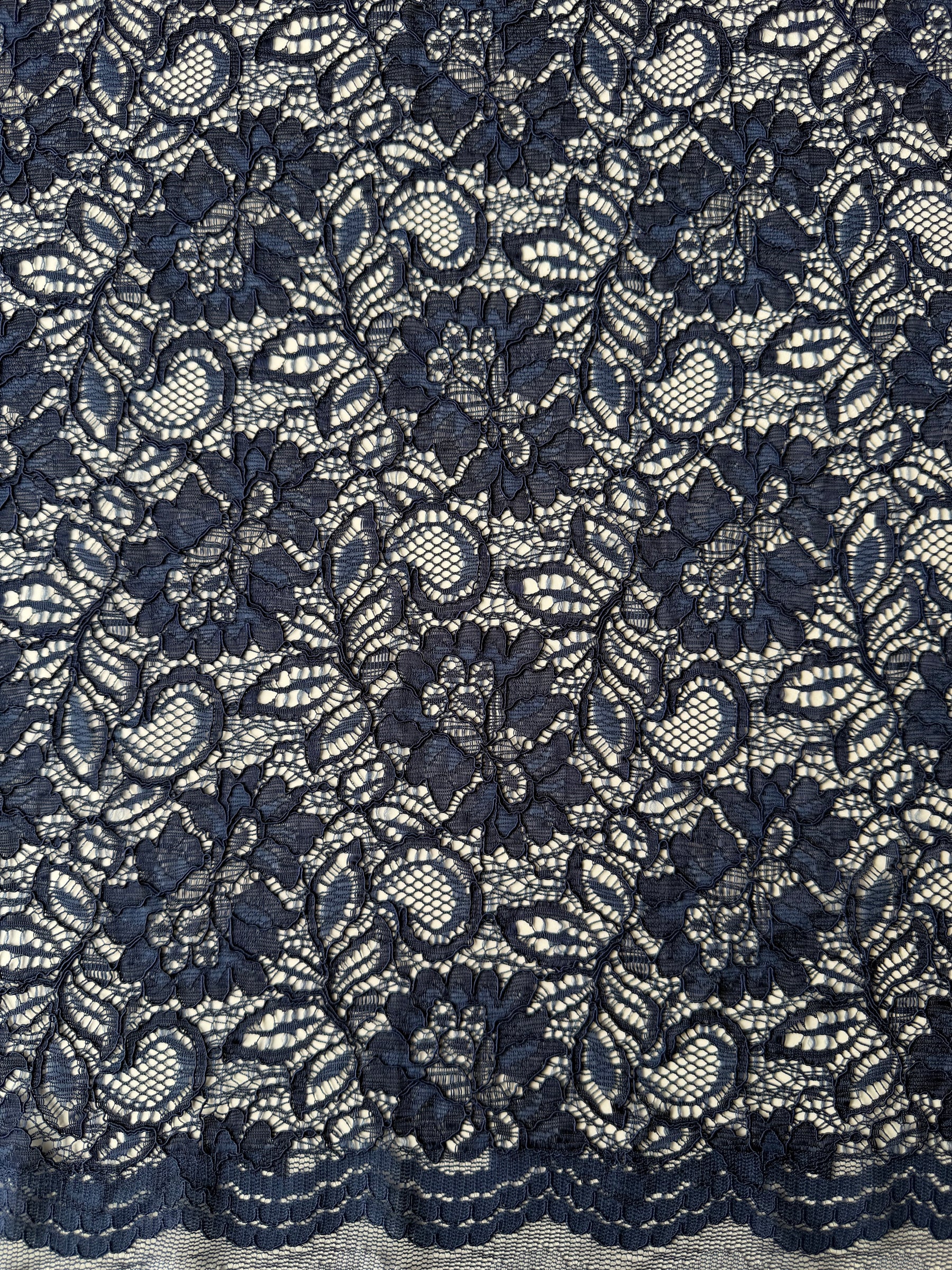 Dentelle cordée bleu arabe - Tocca