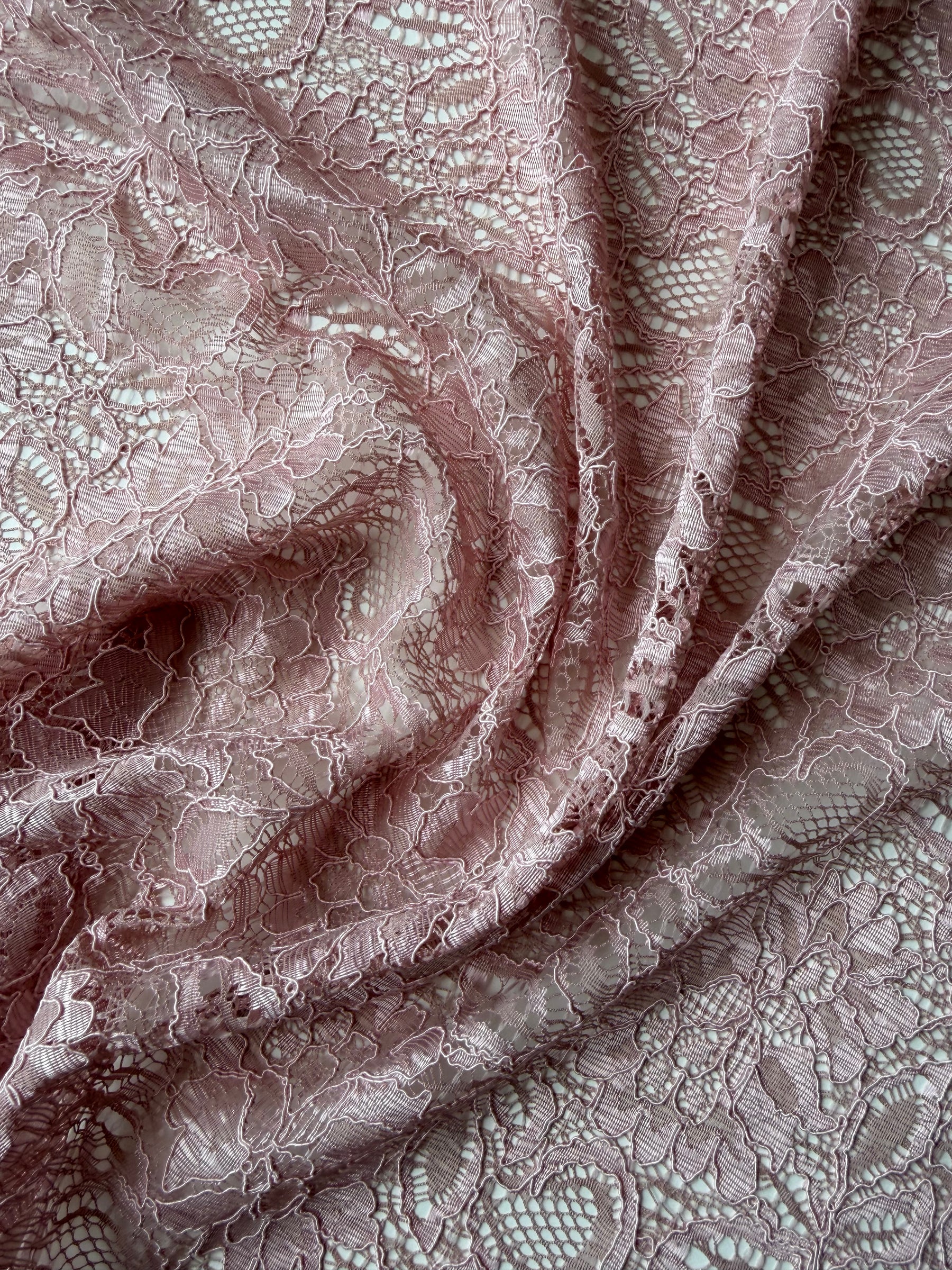 Dentelle rose cordée - Tocca