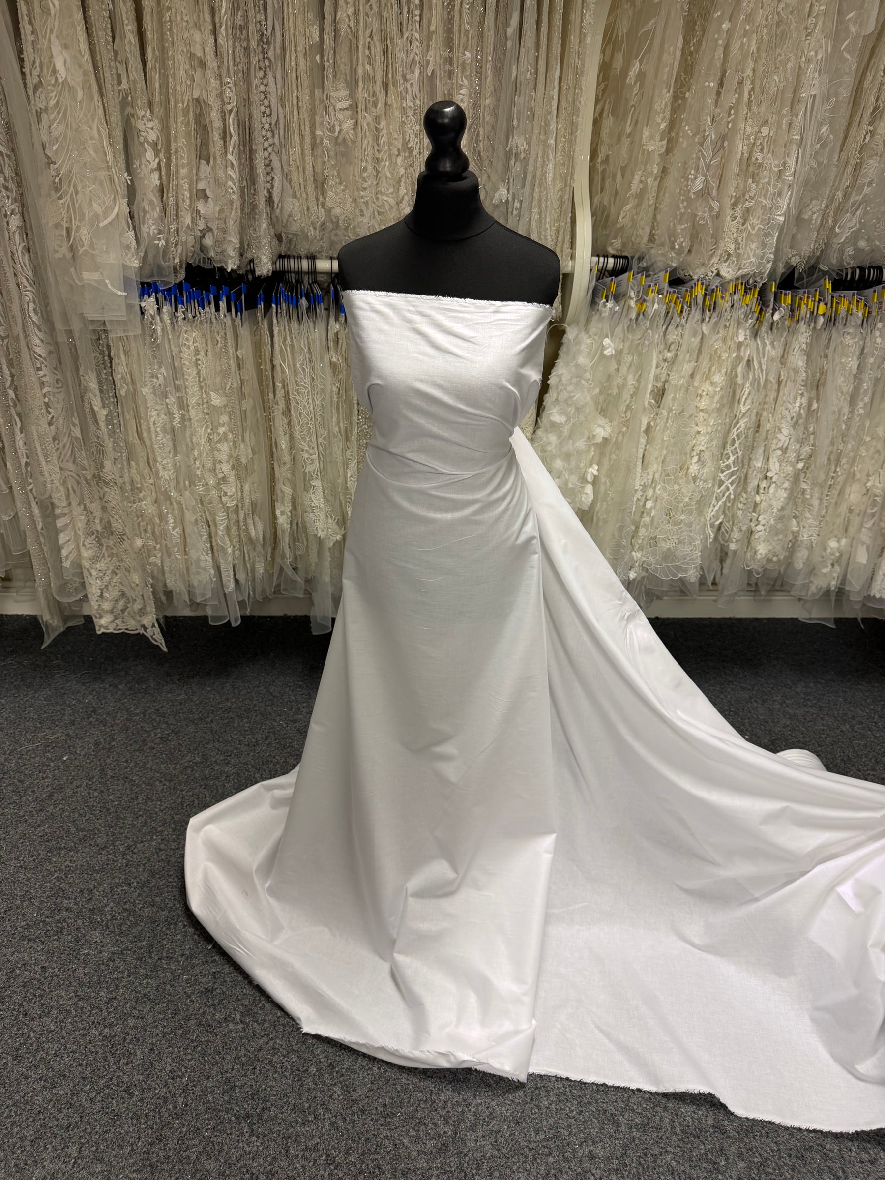 Coton calicot blanc écru - P154